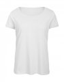 Dames T-shirt Triblend B&C TW056 White
